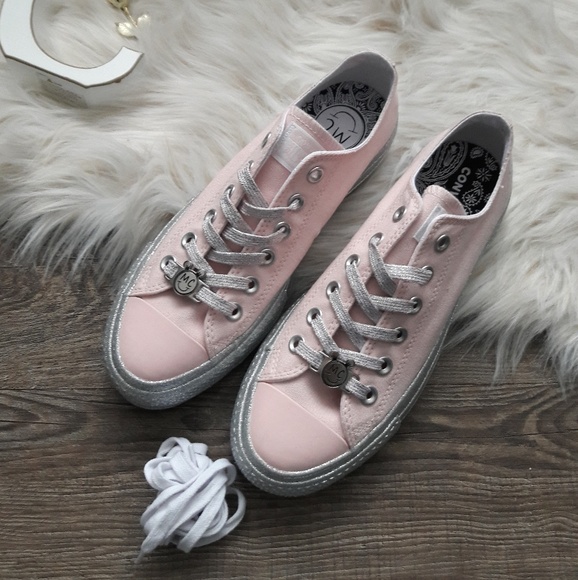 NEW Converse Miley Cyrus All-Star Glitter Platform - Picture 4 of 8